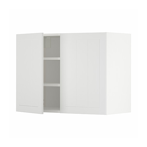 METOD - wall cabinet with shelves/2 doors, white/Stensund white | IKEA Taiwan Online - PE805824_S4