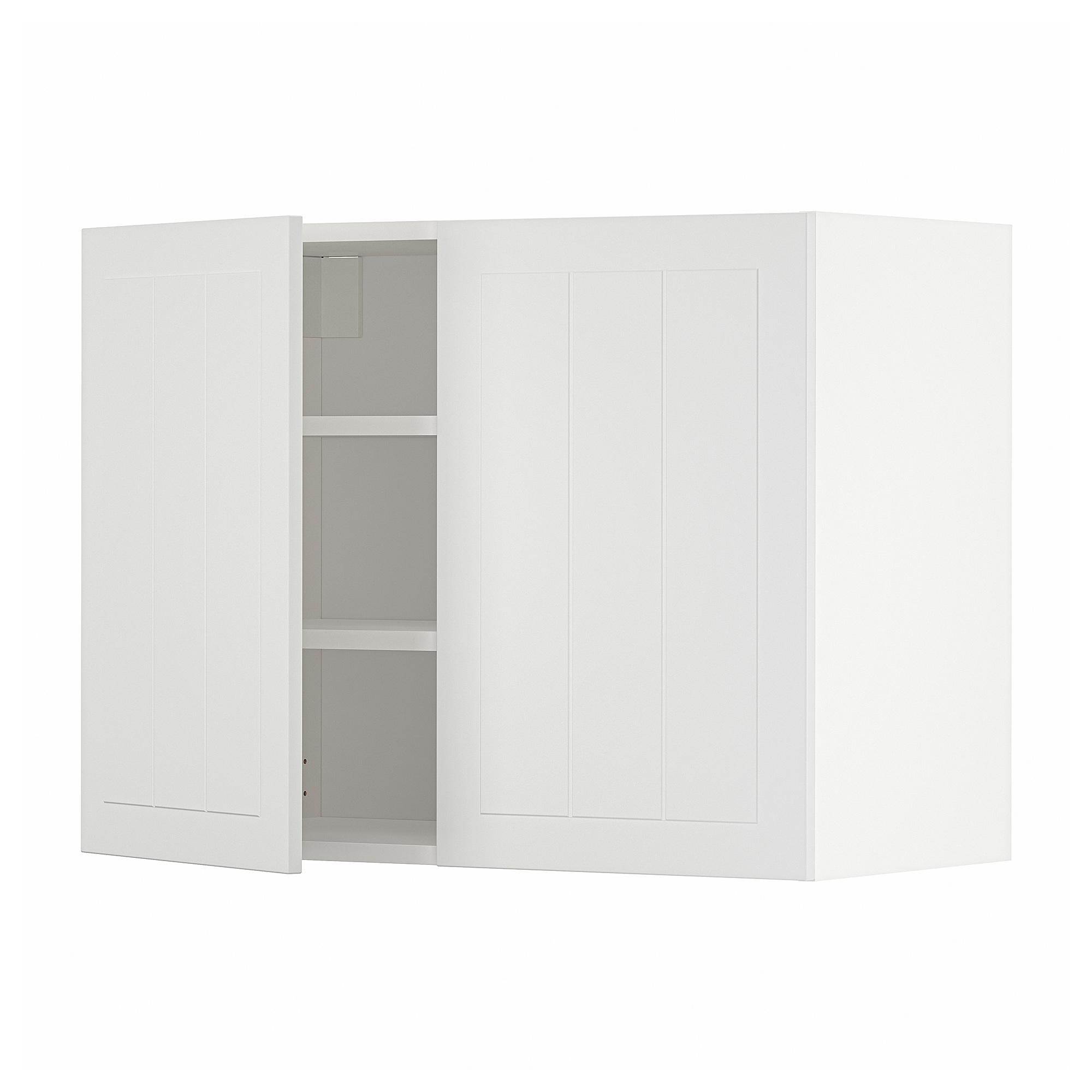 METOD wall cabinet with shelves/2 doors