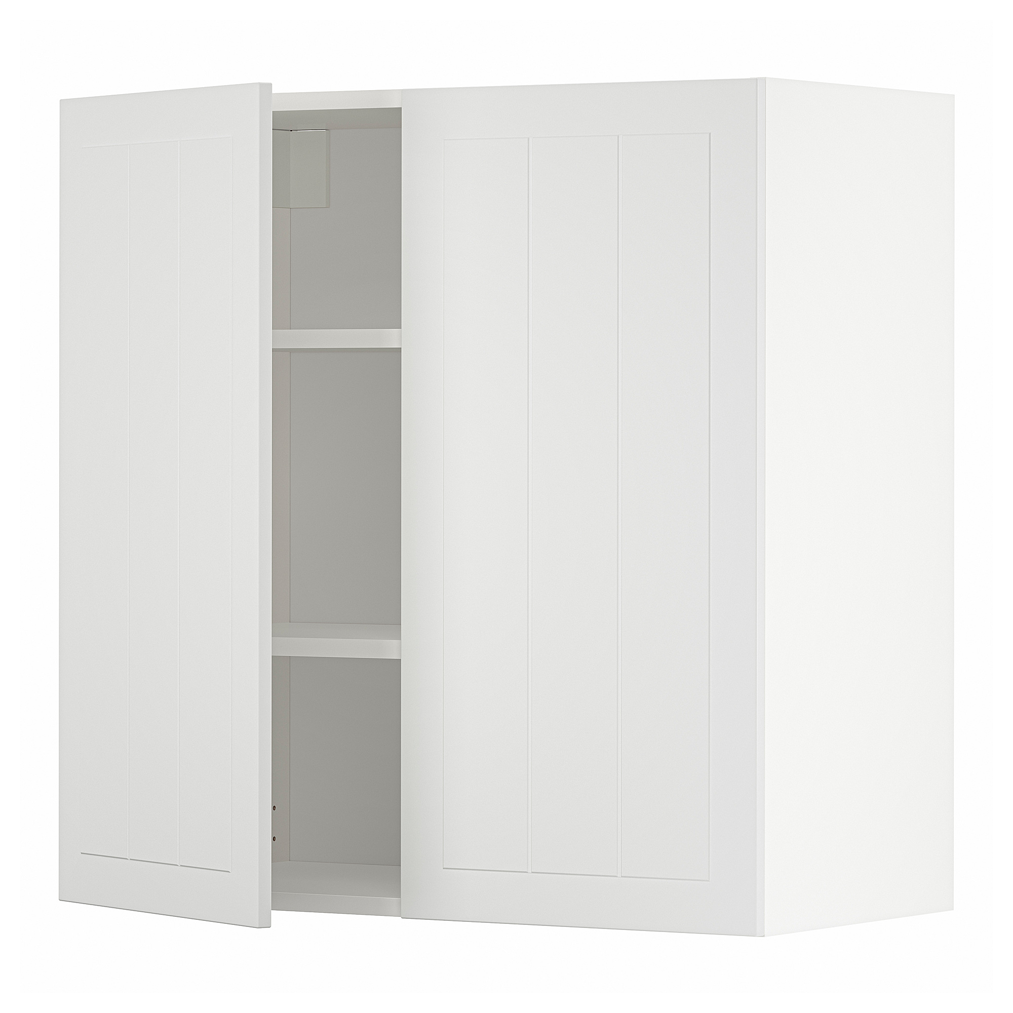 METOD wall cabinet with shelves/2 doors