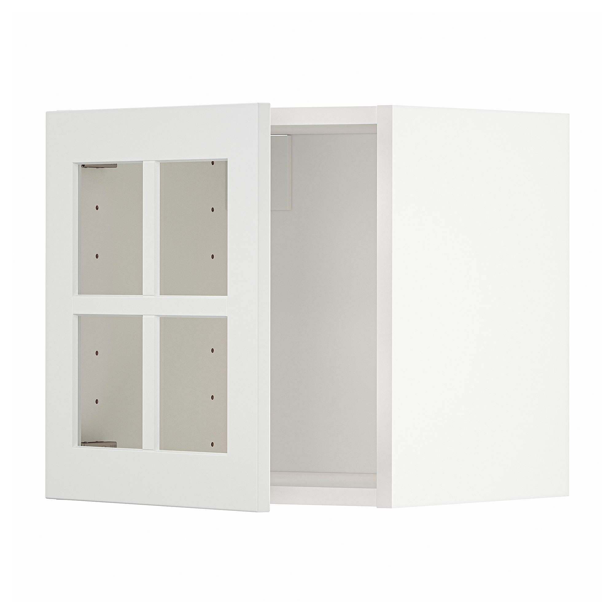 METOD wall cabinet with glass door