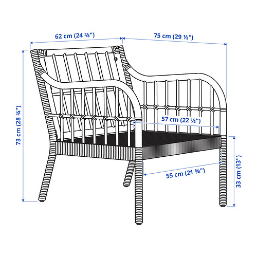 HOLMSTA/FRÖKNABO - armchair | IKEA Taiwan Online - PE849536_S4