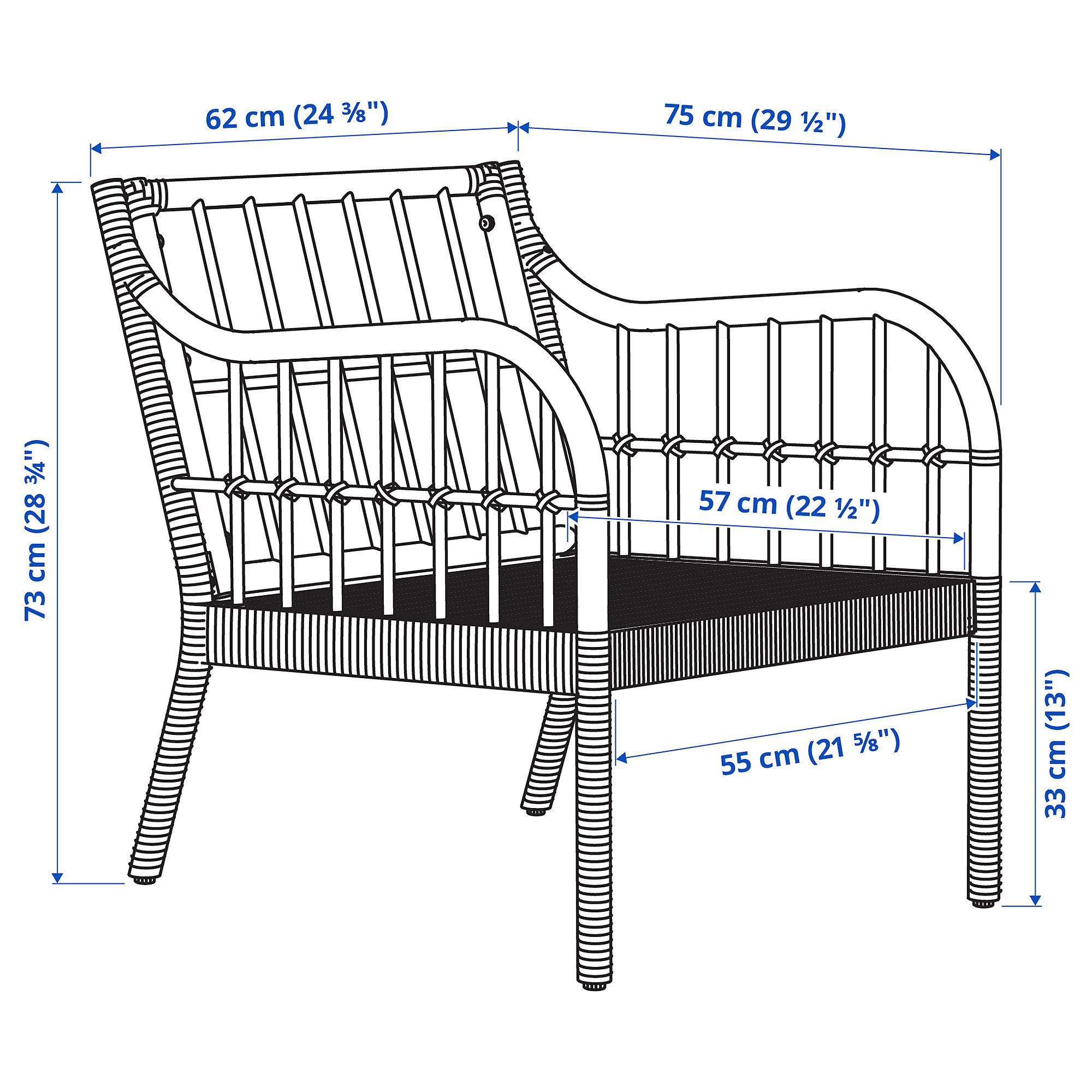 HOLMSTA armchair