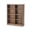 LANESUND - bookcase, grey-brown, 121x37x152 cm | IKEA Taiwan Online - PE888404_S2 