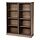 LANESUND - glass-door cabinet, grey-brown, 121x37x152 cm | IKEA Taiwan Online - PE888406_S1