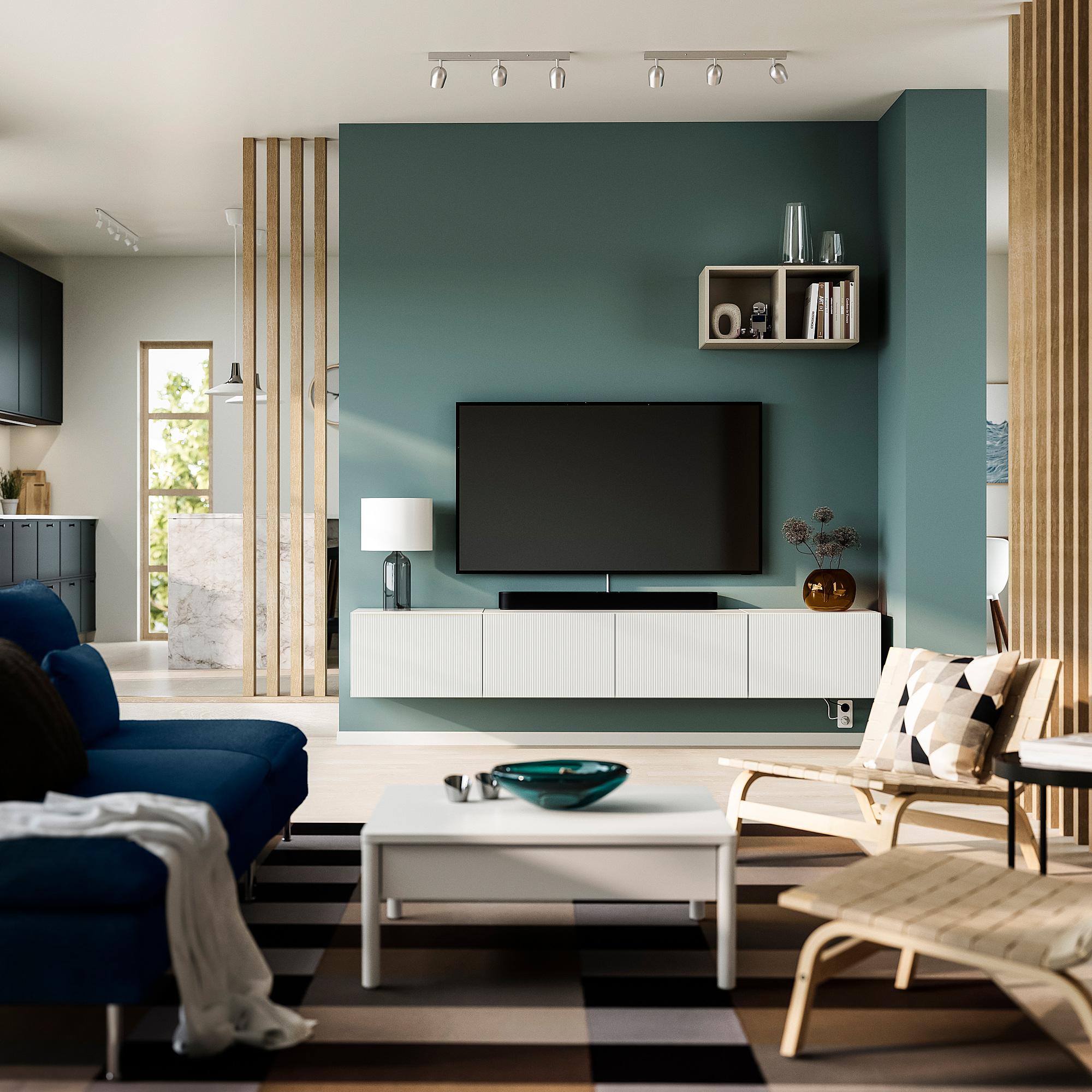 BESTÅ 電視櫃附門板