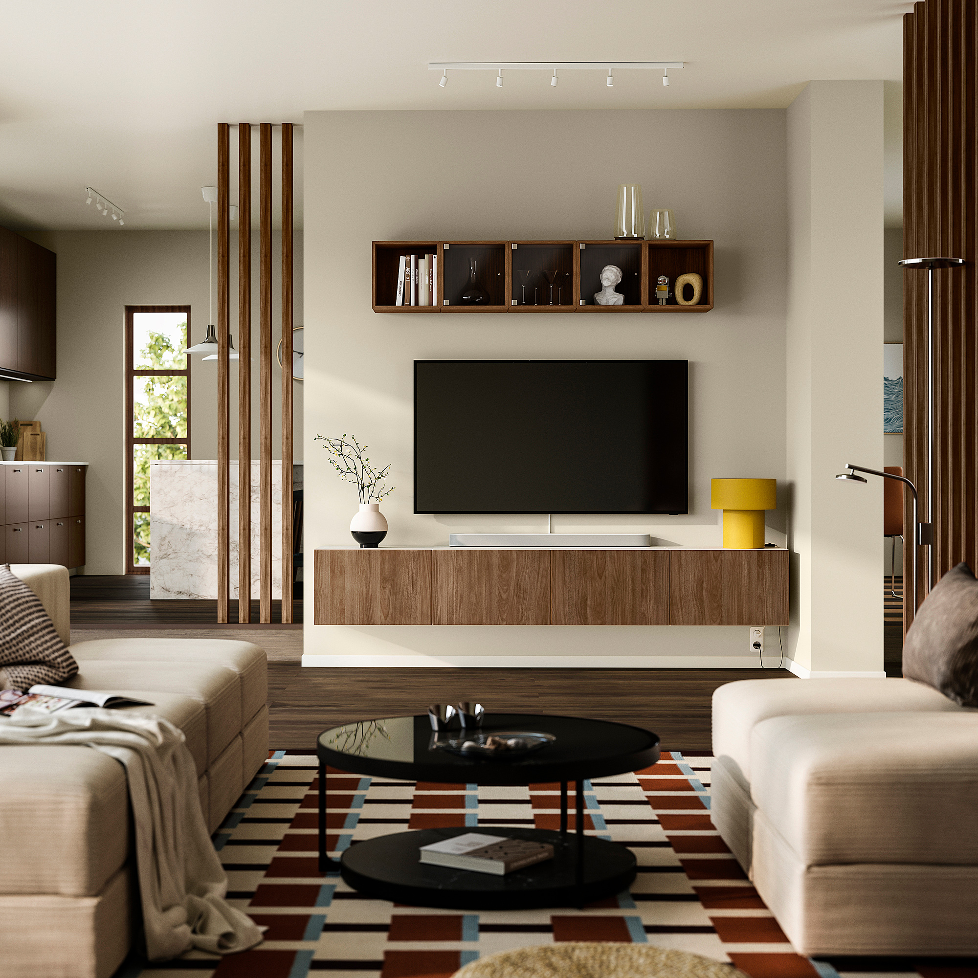 BESTÅ 電視櫃附門板