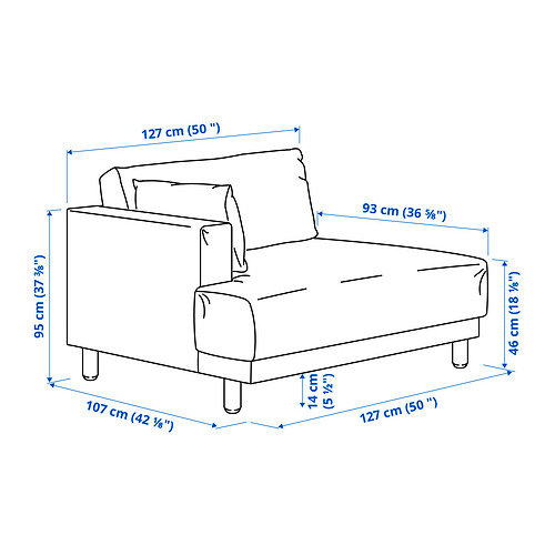 UPPÅKRA 1.5-seat module