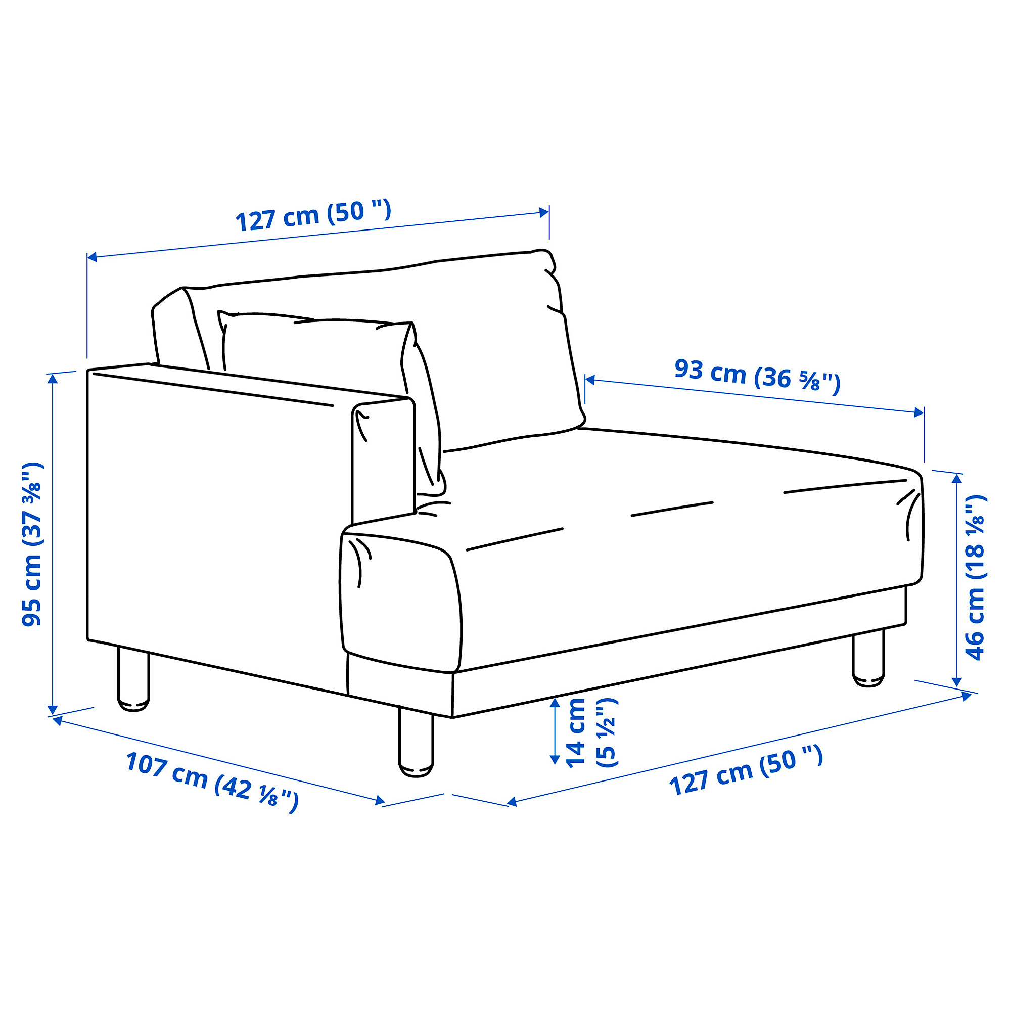 UPPÅKRA 1.5-seat module