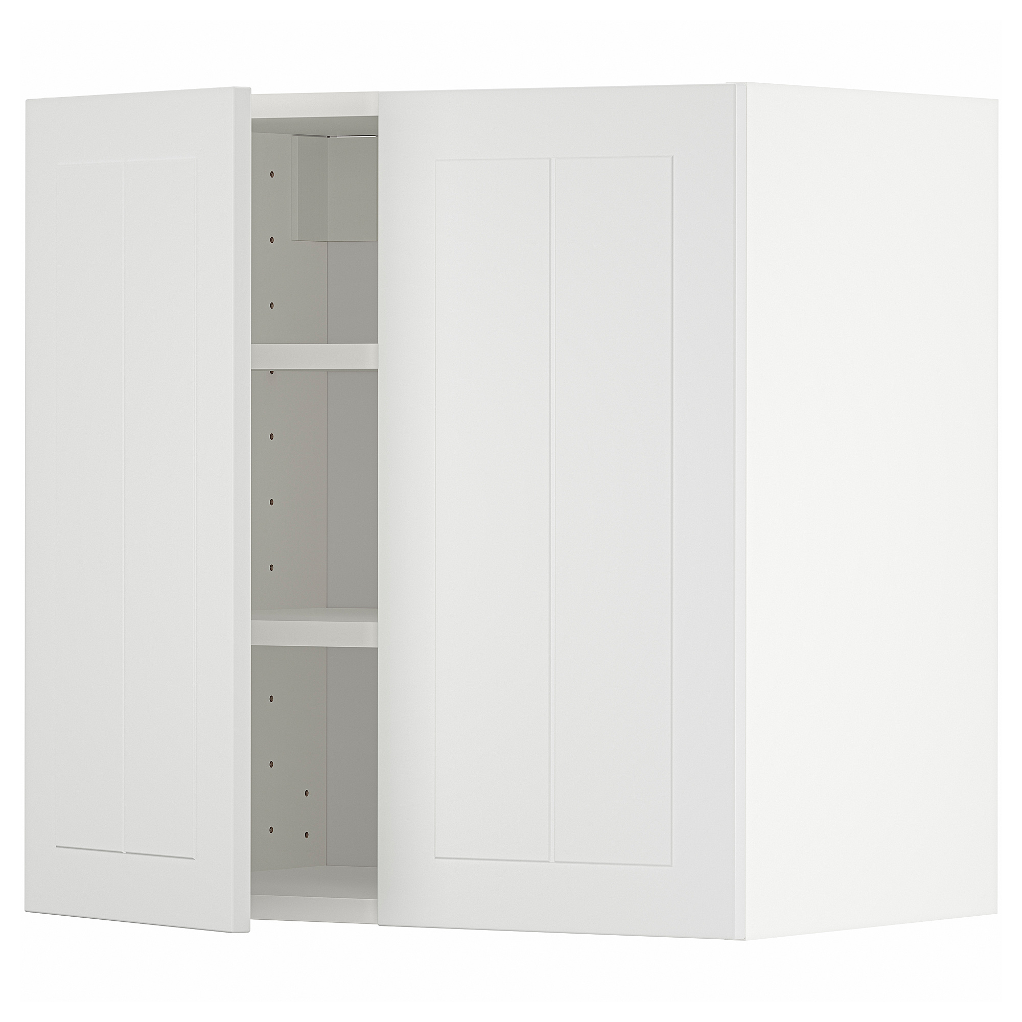 METOD wall cabinet with shelves/2 doors