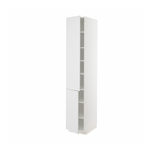 METOD high cabinet with shelves/2 doors