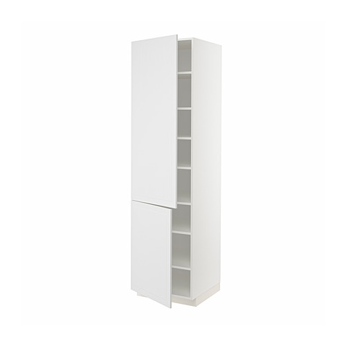 METOD - high cabinet with shelves/2 doors, white/Stensund white | IKEA Taiwan Online - PE805873_S4
