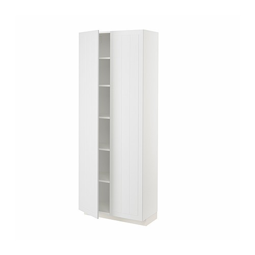 METOD high cabinet with shelves