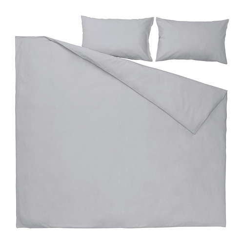 NATTSVÄRMARE duvet cover and 2 pillowcases