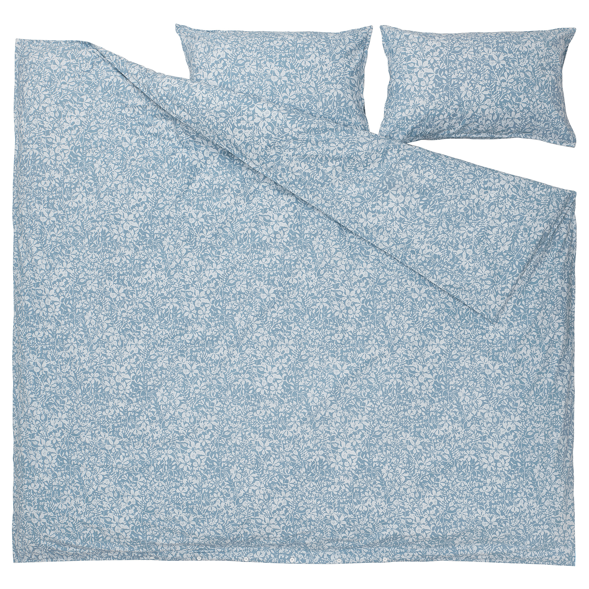SOMMARSLÖJA duvet cover and 2 pillowcases
