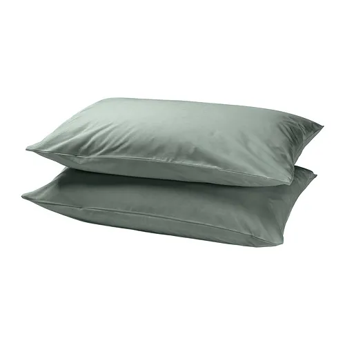 DVALA - 枕頭套, 灰綠色, 50x80 公分 | IKEA 線上購物 - PE888424_S4