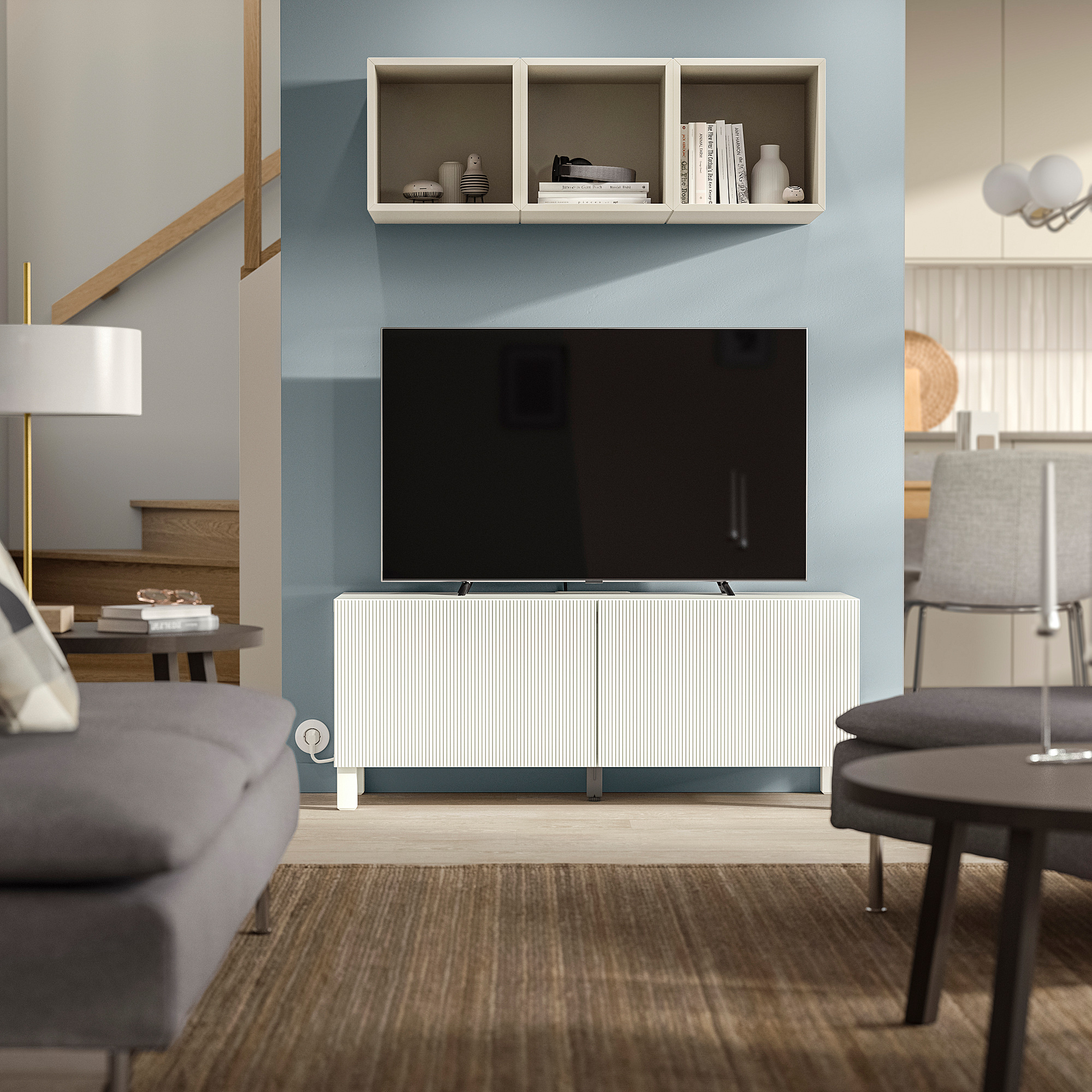 BESTÅ 電視櫃附門板