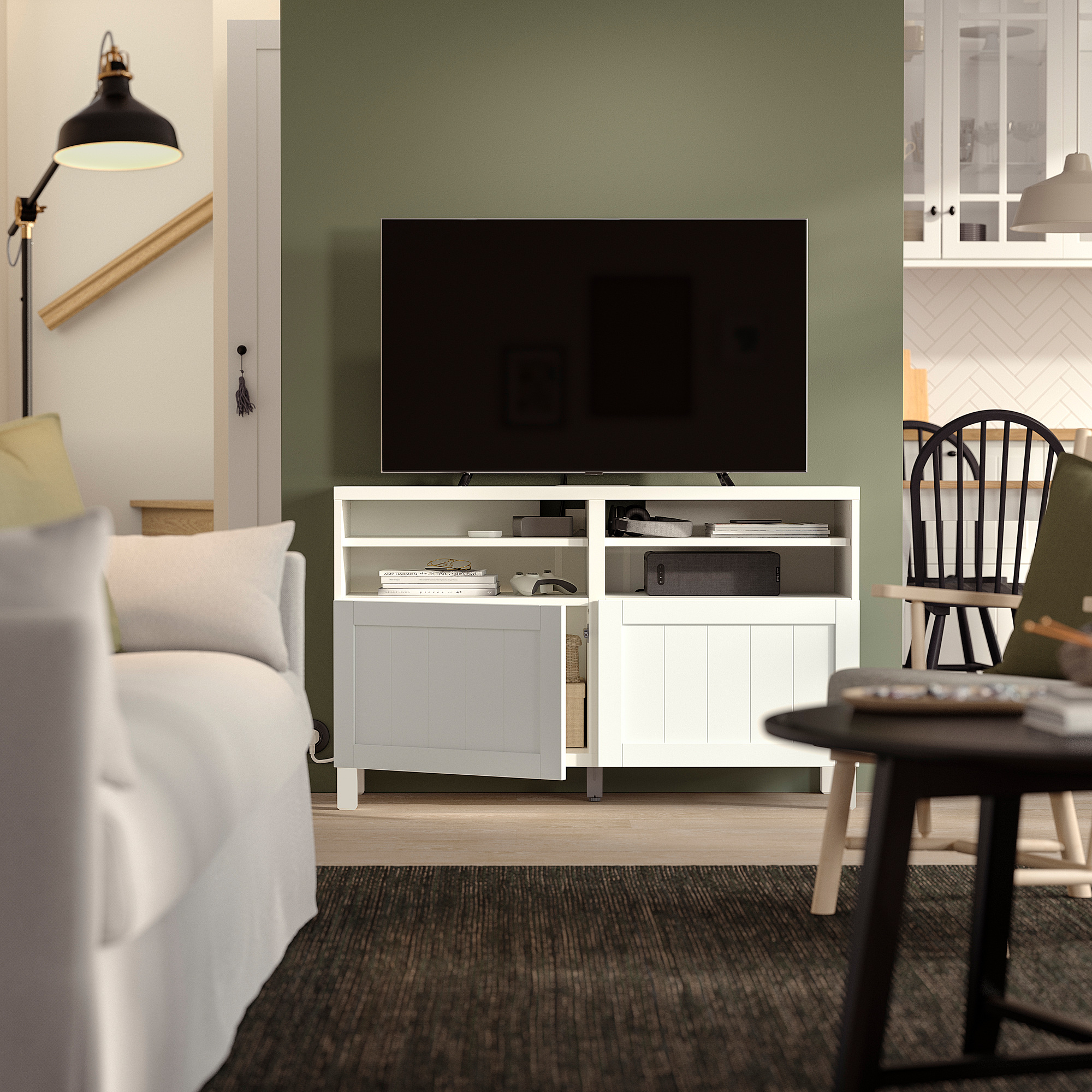 BESTÅ 電視櫃附門板