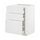 METOD/MAXIMERA - base cab f hob/3 fronts/3 drawers, white/Stensund white | IKEA Taiwan Online - PE805986_S1