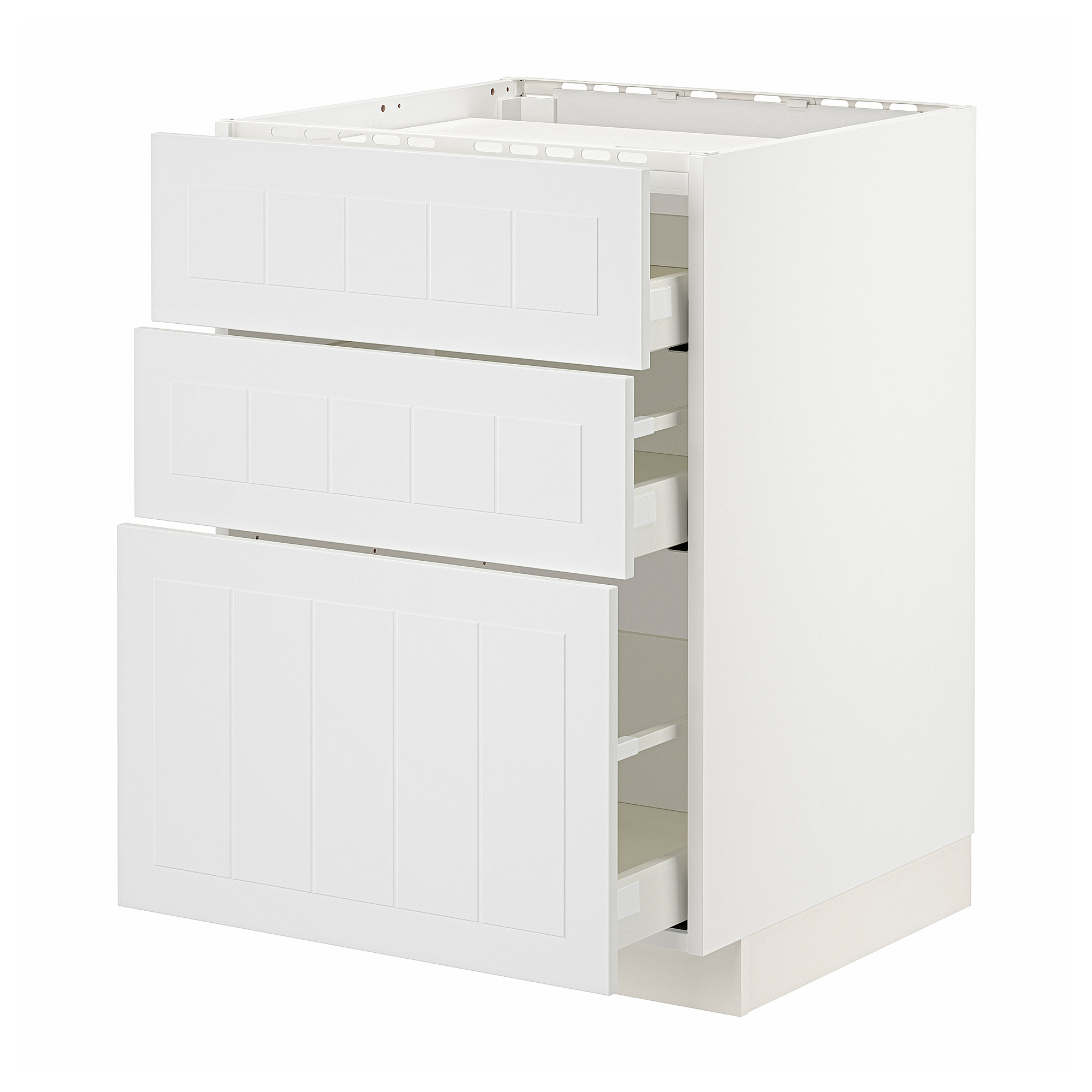 METOD/MAXIMERA base cab f hob/3 fronts/3 drawers