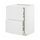 METOD/MAXIMERA - base cab f hob/2 fronts/3 drawers, white/Stensund white | IKEA Taiwan Online - PE805795_S1