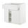 METOD/MAXIMERA - base cabinet with drawer/2 doors, white/Stensund white | IKEA Taiwan Online - PE805883_S1