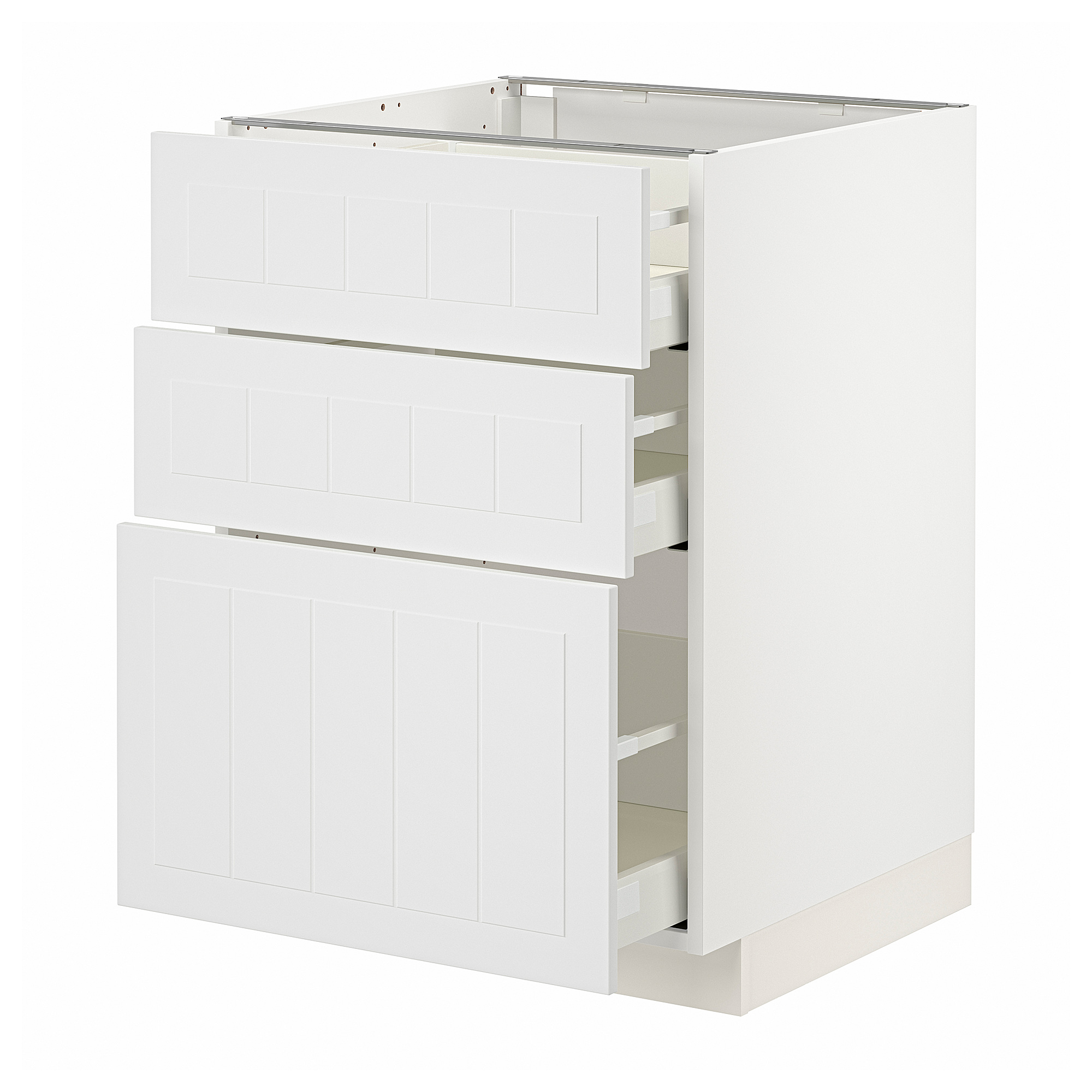 METOD/MAXIMERA base cabinet with 3 drawers