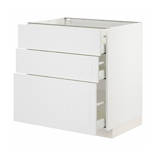 METOD/MAXIMERA base cabinet with 3 drawers