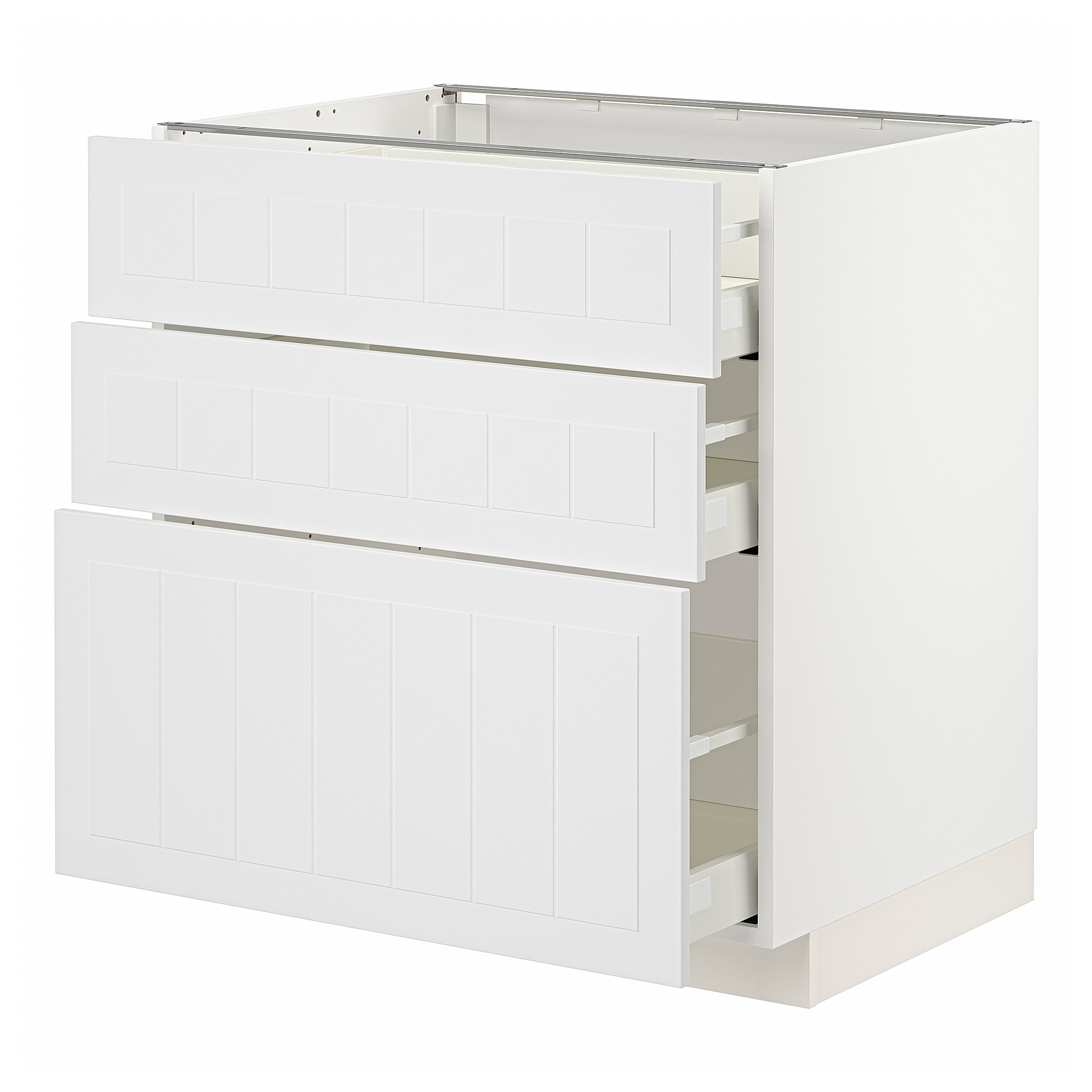 METOD/MAXIMERA base cabinet with 3 drawers