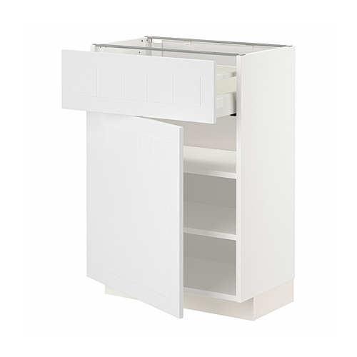 METOD/MAXIMERA - base cabinet with drawer/door, white/Stensund white | IKEA Taiwan Online - PE805949_S4
