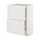 METOD/MAXIMERA - base cab with 2 fronts/3 drawers, white/Stensund white | IKEA Taiwan Online - PE805965_S1