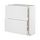 METOD/MAXIMERA - base cab with 2 fronts/3 drawers, white/Stensund white | IKEA Taiwan Online - PE805966_S1