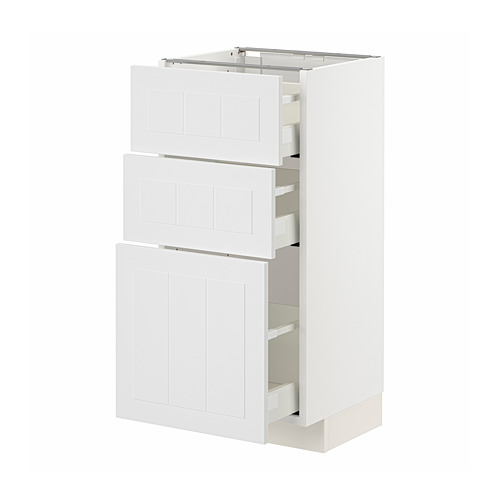 METOD/MAXIMERA base cabinet with 3 drawers