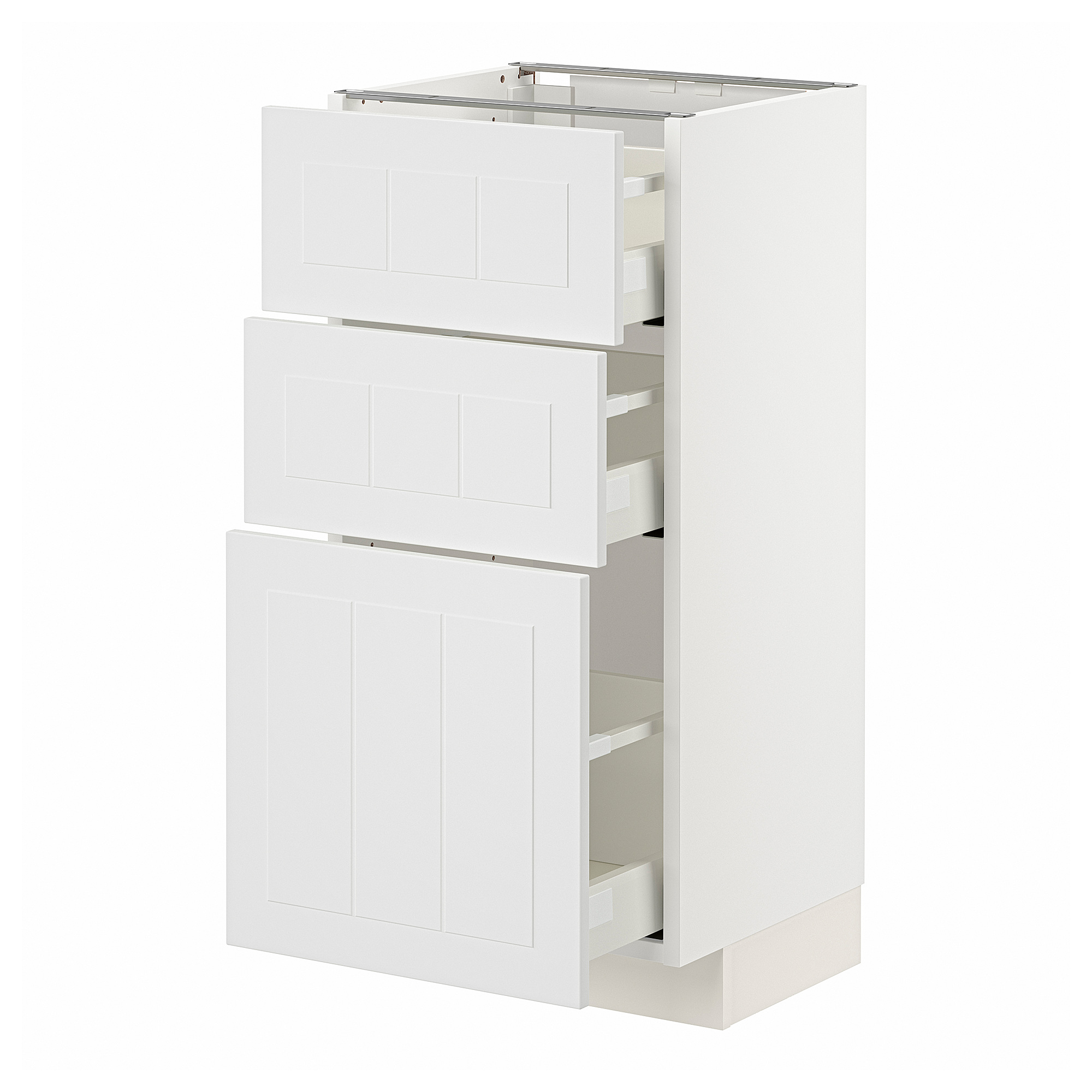 METOD/MAXIMERA base cabinet with 3 drawers