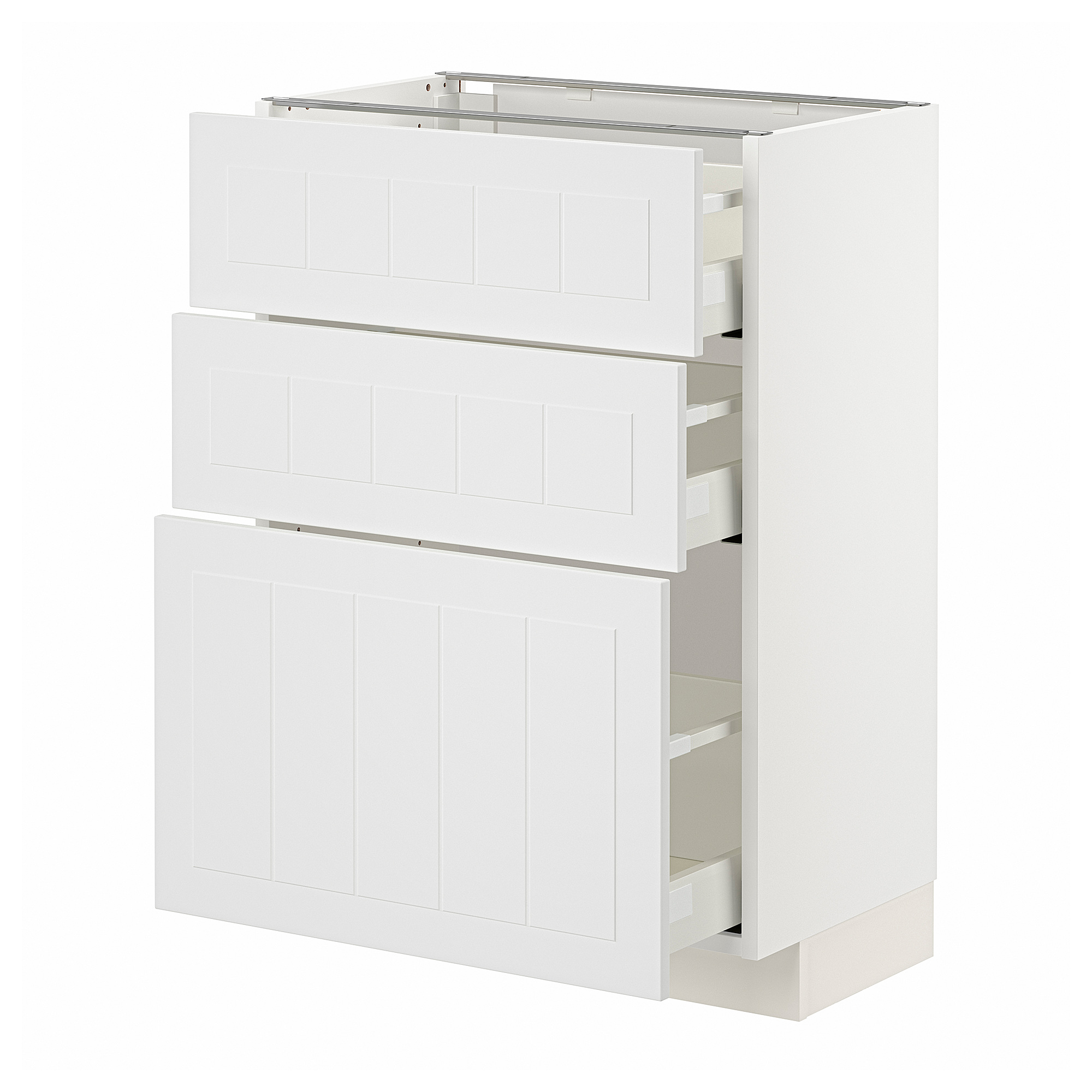 METOD/MAXIMERA base cabinet with 3 drawers