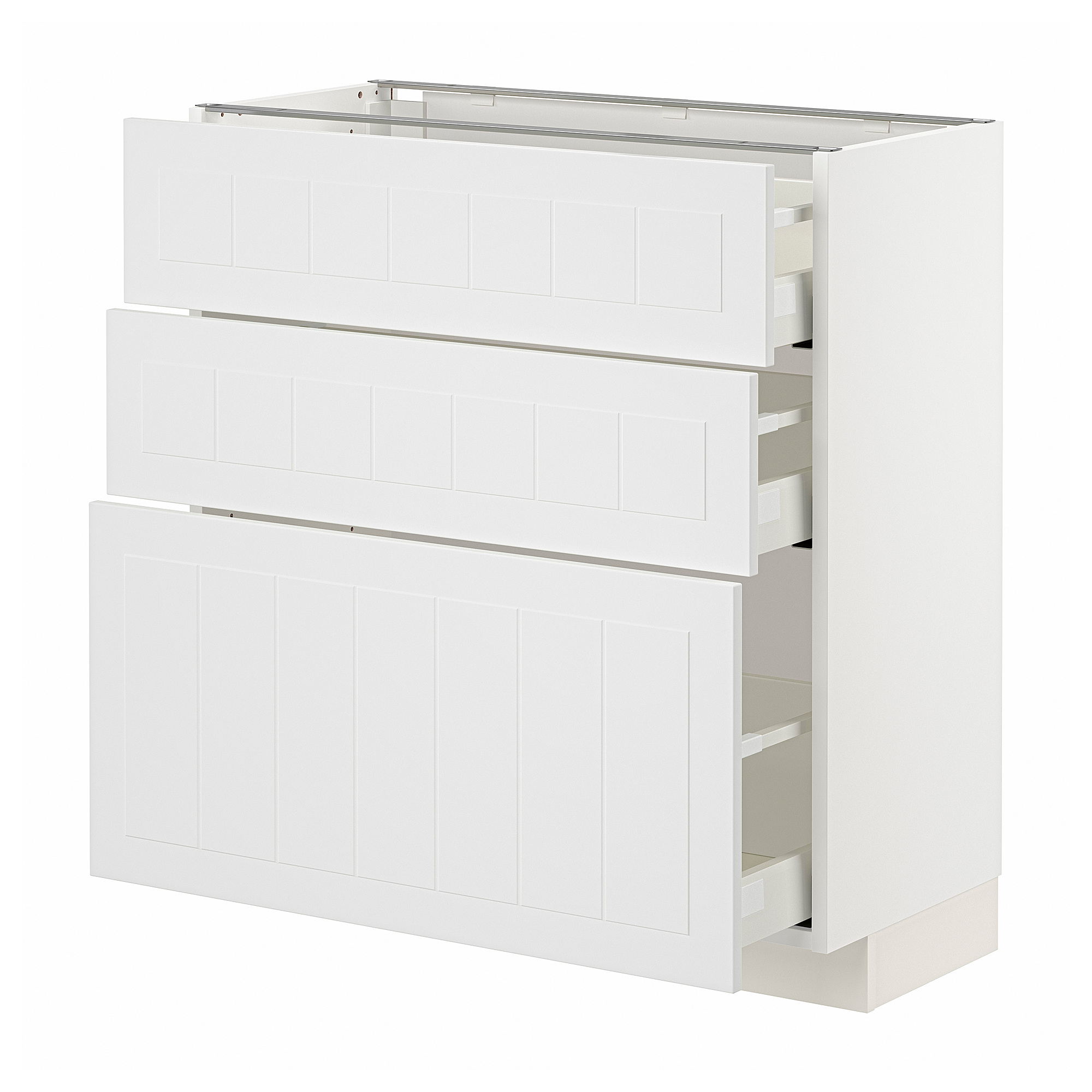 METOD/MAXIMERA base cabinet with 3 drawers