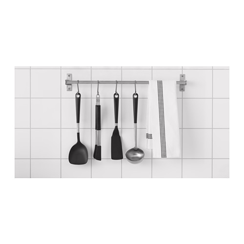 IKEA 365+ HJÄLTE - wok spatula, stainless steel/black | IKEA Taiwan Online - PH121091_S4