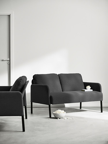 GLOSTAD - 雙人座沙發, Knisa 深灰色 | IKEA 線上購物 - PH180677_S4
