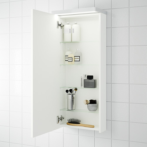 GODMORGON - wall cabinet with 1 door, white | IKEA Taiwan Online - PE555305_S4