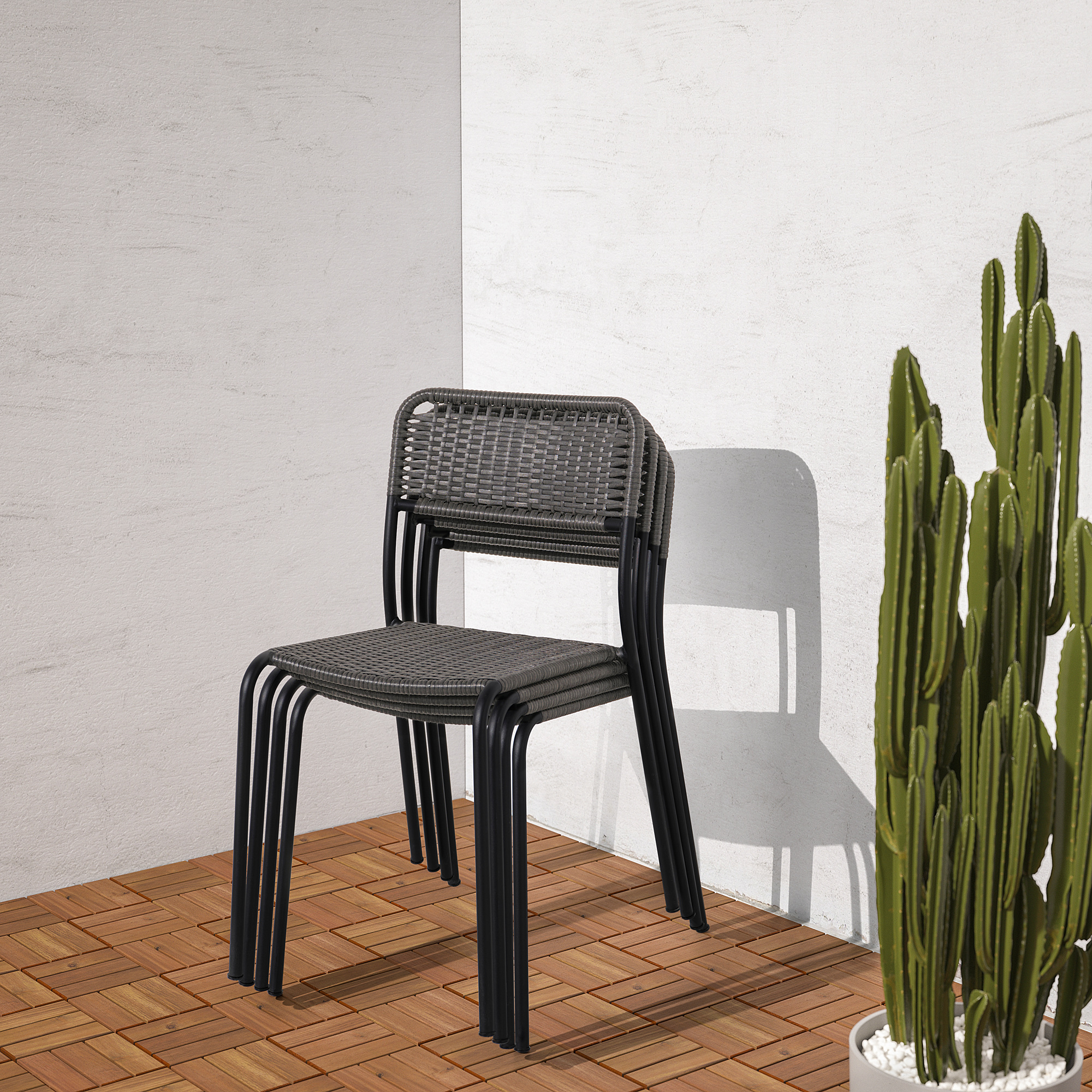 VIHOLMEN chair, outdoor, dark grey IKEA Taiwan Online