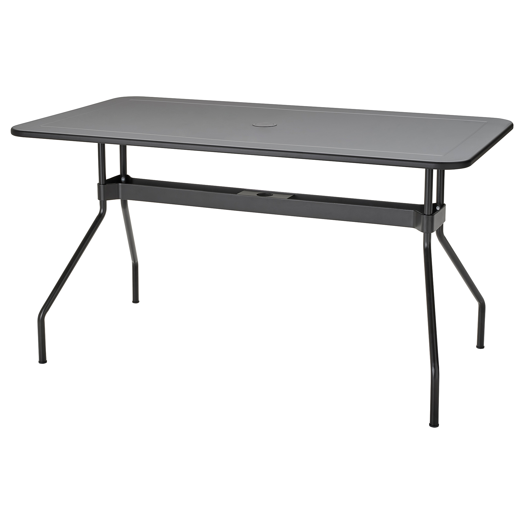 VIHOLMEN 戶外餐桌, 深灰色, 135x74 公分 IKEA 線上購物