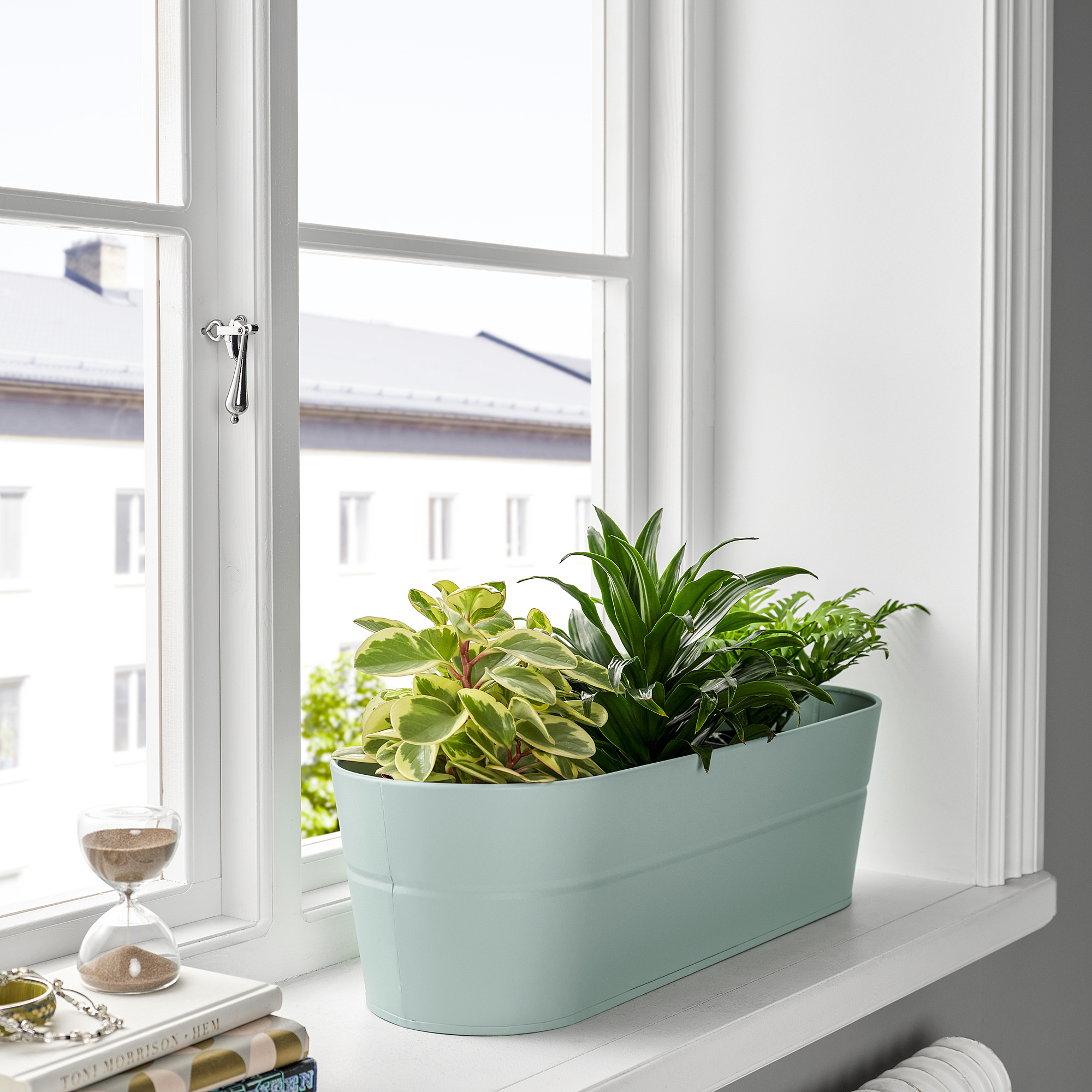 VITLÖK flower box with holder