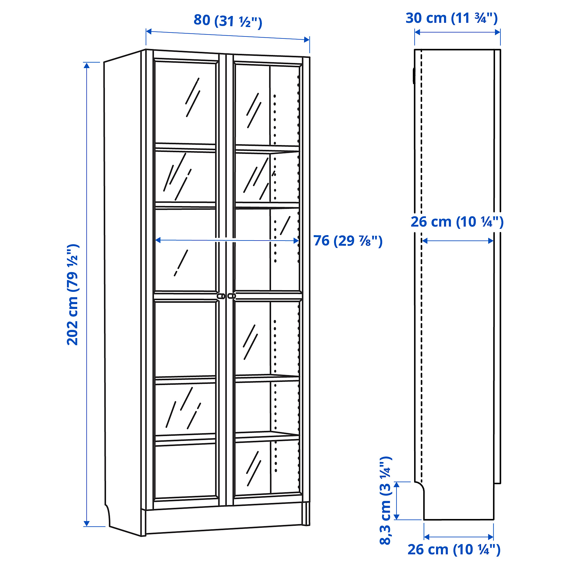 BILLY/OXBERG bookcase