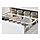 METOD/MAXIMERA - base cab with 2 fronts/3 drawers, white Kallarp/high-gloss dark red-brown | IKEA Taiwan Online - PE403633_S1