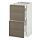 METOD - base cab with 2 fronts/3 drawers, white Maximera/Voxtorp walnut | IKEA Taiwan Online - PE544078_S1