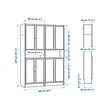 BILLY/OXBERG bookcase w height extension ut/drs