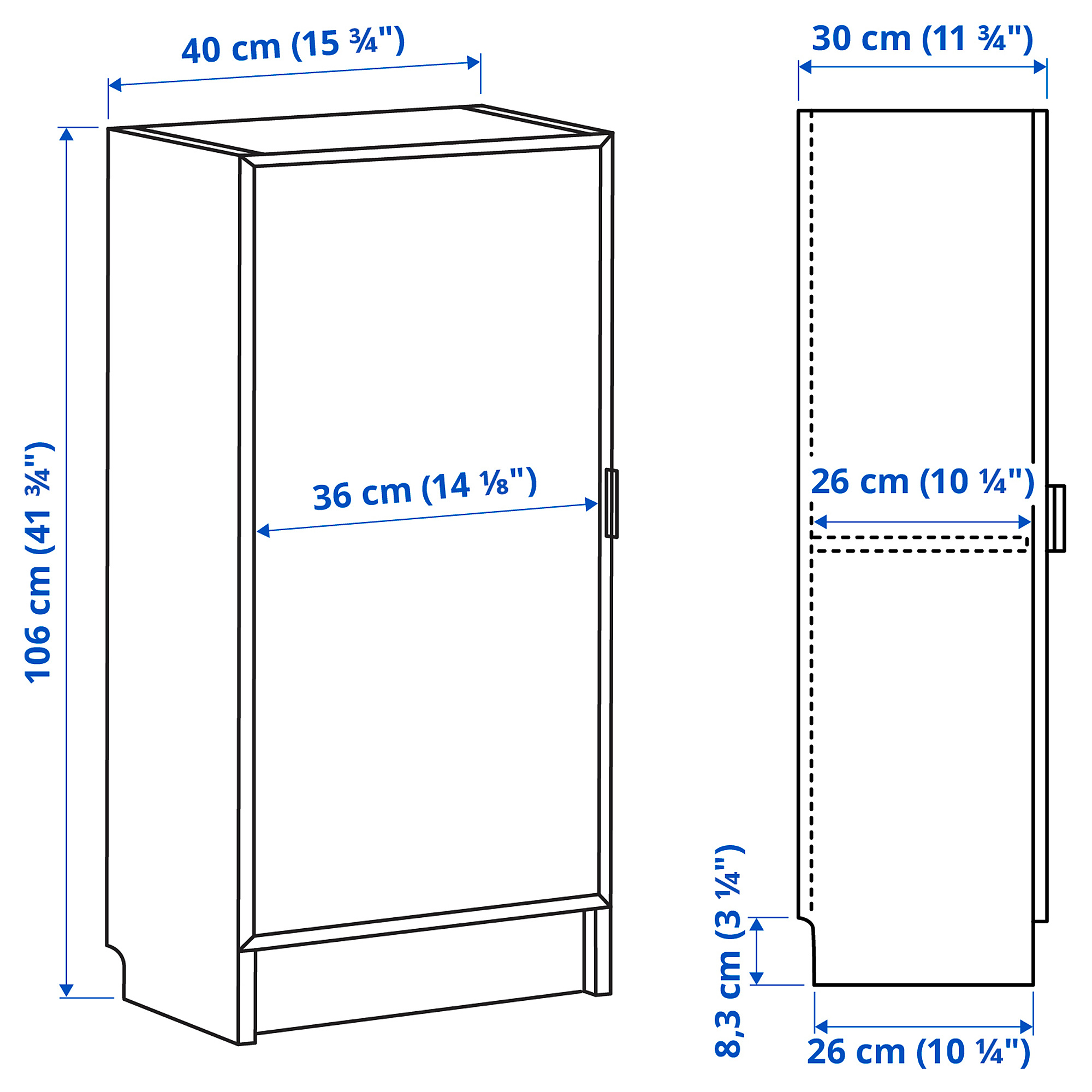 BILLY/HÖGBO bookcase combination w glass doors