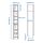 BILLY/OXBERG - bookcase with glass door, white stained oak veneer/glass | IKEA Taiwan Online - PE849881_S1