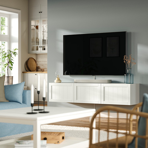 BESTÅ TV bench with doors