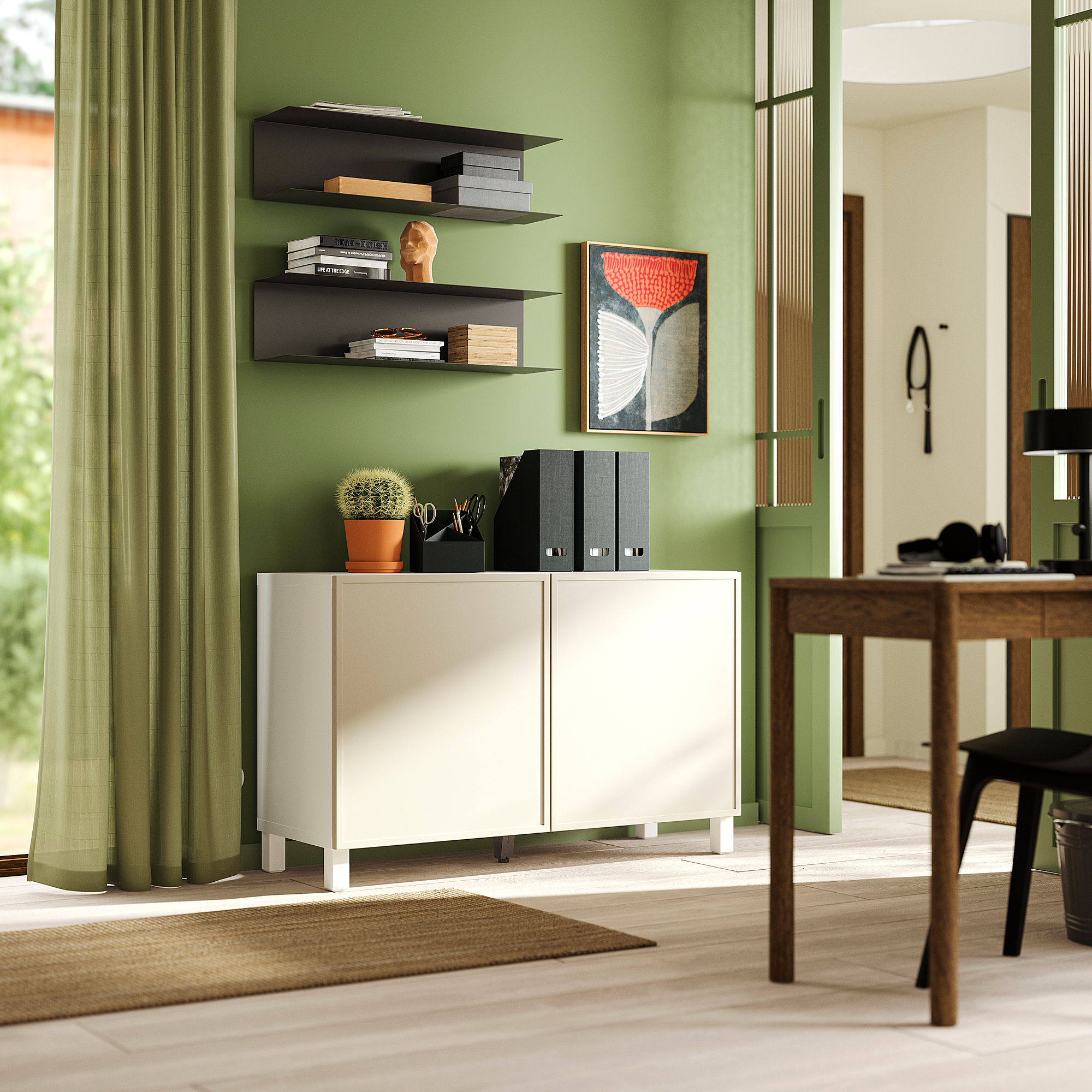 BESTÅ storage combination with doors