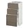 METOD - base cabinet with 3 drawers, white Maximera/Voxtorp walnut | IKEA Taiwan Online - PE544153_S1